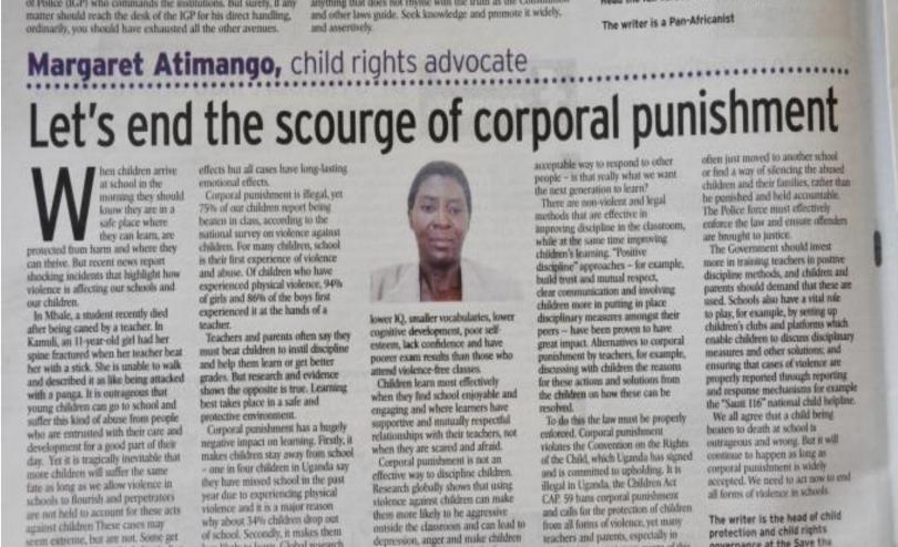 is corporal punishment legal in south african schools